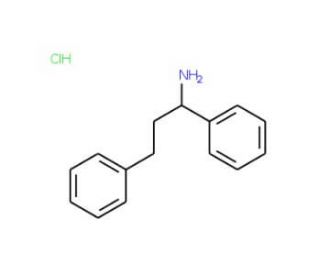 1,3-diphenylpropan-1-amine hydrochloride - chemical structure image