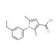 1-(3-ethylphenyl)-2,5-dimethyl-1H-pyrrole-3-carboxylic acid - chemical structure image