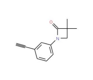 1-(3-Ethynylphenyl)-3,3-dimethyl-2-azetanone - chemical structure image