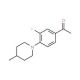 1-[3-fluoro-4-(4-methylpiperidin-1-yl)phenyl]ethanone - chemical structure image