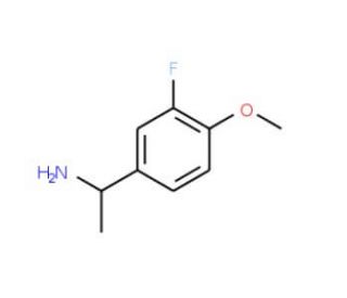 1-(3-fluoro-4-methoxyphenyl)ethanamine (CAS 105321-49-1) - chemical structure image