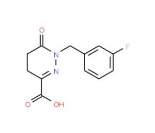 1-(3-fluorobenzyl)-6-oxo-1,4,5,6-tetrahydropyridazine-3-carboxylic acid - chemical structure image