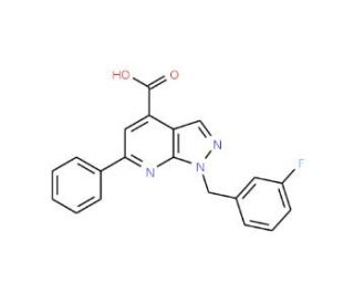 1-(3-fluorobenzyl)-6-phenyl-1H-pyrazolo[3,4-b]pyridine-4-carboxylic acid - chemical structure image