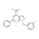 1-(3-fluorobenzyl)-6-phenyl-1H-pyrazolo[3,4-b]pyridine-4-carboxylic acid - chemical structure image