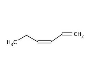 1,3-Hexadiene, mixture of cis and trans (CAS 592-48-3) - chemical structure image