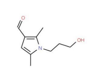 1-(3-Hydroxy-propyl)-2,5-dimethyl-1H-pyrrole-3-carbaldehyde - chemical structure image