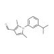 1-(3-isopropylphenyl)-2,5-dimethyl-1H-pyrrole-3-carbaldehyde - chemical structure image