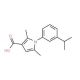 1-(3-isopropylphenyl)-2,5-dimethyl-1H-pyrrole-3-carboxylic acid - chemical structure image