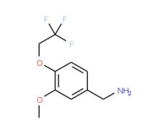 1-[3-methoxy-4-(2,2,2-trifluoroethoxy)phenyl]methanamine - chemical structure image