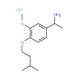 1-[3-methoxy-4-(3-methylbutoxy)phenyl]ethan-1-amine hydrochloride - chemical structure image