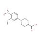 1-(3-Methoxy-4-nitrophenyl)-4-piperidinecarboxylic acid - chemical structure image