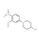 1-(3-Methoxy-4-nitrophenyl)-4-piperidinol - chemical structure image