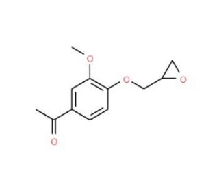 1-[3-methoxy-4-(oxiran-2-ylmethoxy)phenyl]ethanone (CAS 69114-02-9) - chemical structure image