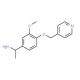 1-[3-methoxy-4-(pyridin-4-ylmethoxy)phenyl]ethan-1-amine - chemical structure image