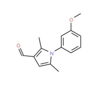 1-(3-Methoxy-phenyl)-2,5-dimethyl-1H-pyrrole-3-carbaldehyde - chemical structure image
