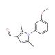 1-(3-Methoxy-phenyl)-2,5-dimethyl-1H-pyrrole-3-carbaldehyde - chemical structure image