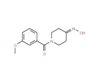 1-(3-methoxybenzoyl)piperidin-4-one oxime - chemical structure image