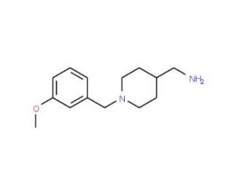 [1-(3-Methoxybenzyl)piperidin-4-yl]methylamine - chemical structure image