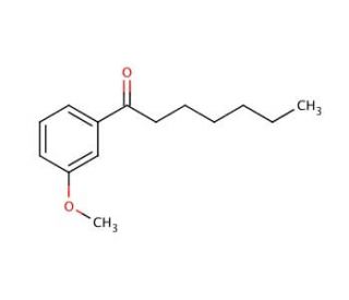 1-(3-Methoxyphenyl)-1-heptanone (CAS 100863-37-4) - chemical structure image
