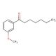 1-(3-Methoxyphenyl)-1-heptanone (CAS 100863-37-4) - chemical structure image