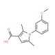 1-(3-methoxyphenyl)-2,5-dimethyl-1H-pyrrole-3-carboxylic acid - chemical structure image