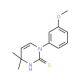 1-(3-Methoxyphenyl)-4,4-dimethyl-1,4-dihydropyrimidine-2-thiol - chemical structure image