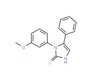 1-(3-methoxyphenyl)-5-phenyl-1H-imidazole-2-thiol - chemical structure image