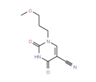 1-(3-Methoxypropyl)-2,4-dioxo-1,2,3,4-tetrahydro-5-pyrimidinecarbonitrile - chemical structure image
