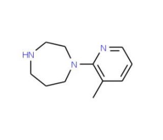 1-(3-Methyl-2-pyridyl)homopiperazine (CAS 880362-05-0) - chemical structure image