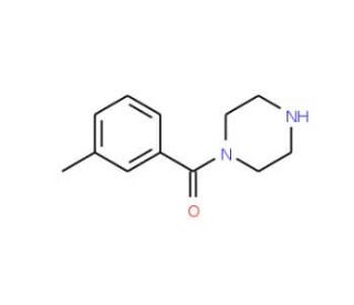 1-(3-Methyl-benzoyl)-piperazine (CAS 100939-91-1) - chemical structure image