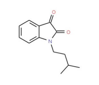 1-(3-Methyl-butyl)-1H-indole-2,3-dione - chemical structure image