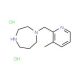 1-(3-Methyl-pyridin-2-ylmethyl)-[1,4]diazepanedihydrochloride - chemical structure image