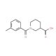 1-(3-methylbenzoyl)piperidine-3-carboxylic acid - chemical structure image