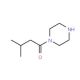 1-(3-methylbutanoyl)piperazine (CAS 884497-54-5) - chemical structure image