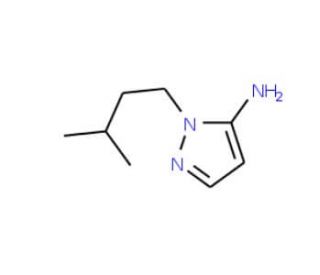 1-(3-methylbutyl)-1H-pyrazol-5-amine (CAS 3524-21-8) - chemical structure image