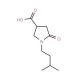 1-(3-Methylbutyl)-5-oxopyrrolidine-3-carboxylic acid (CAS 944648-73-1) - chemical structure image