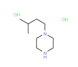 1-(3-methylbutyl)piperazine dihydrochloride - chemical structure image