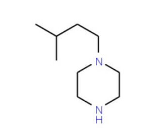 1-(3-Methylbutyl)piperazine - chemical structure image