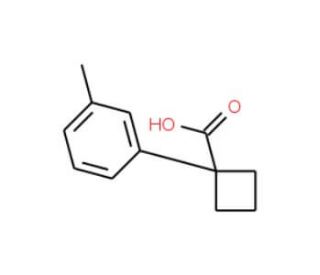 1-(3-methylphenyl)cyclobutanecarboxylic acid - chemical structure image
