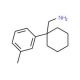 [1-(3-methylphenyl)cyclohexyl]methanamine - chemical structure image