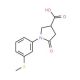 1-[3-(methylthio)phenyl]-5-oxopyrrolidine-3-carboxylic acid (CAS 63674-52-2) - chemical structure image