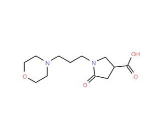 1-(3-Morpholin-4-yl-propyl)-5-oxo-pyrrolidine-3-carboxylic acid - chemical structure image