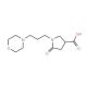 1-(3-Morpholin-4-yl-propyl)-5-oxo-pyrrolidine-3-carboxylic acid - chemical structure image