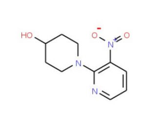1-(3-Nitro-2-pyridinyl)-4-piperidinol - chemical structure image