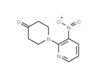 1-(3-Nitro-2-pyridinyl)tetrahydro-4(1H)-pyridinone - chemical structure image