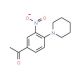 1-(3-Nitro-4-piperidinophenyl)-1-ethanone (CAS 30877-80-6) - chemical structure image