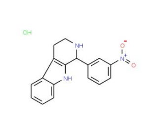 1-(3-Nitrophenyl)-2,3,4,9-tetrahydro-1H-beta-carboline hydrochloride - chemical structure image
