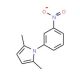 1-(3-Nitrophenyl)-2,5-dimethylpyrrole (CAS 32570-23-3) - chemical structure image