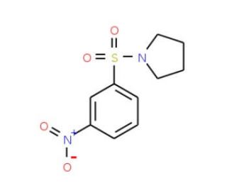 1-(3-Nitrophenylsulfonyl)pyrrolidine (CAS 91619-30-6) - chemical structure image