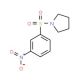 1-(3-Nitrophenylsulfonyl)pyrrolidine (CAS 91619-30-6) - chemical structure image